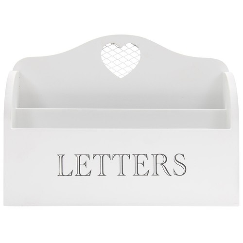 White letter rack mail - white,