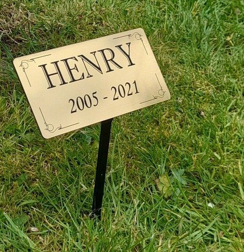 Engraved memorial stake - memorial,
