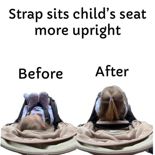 Upright pram seat strap for - pram,