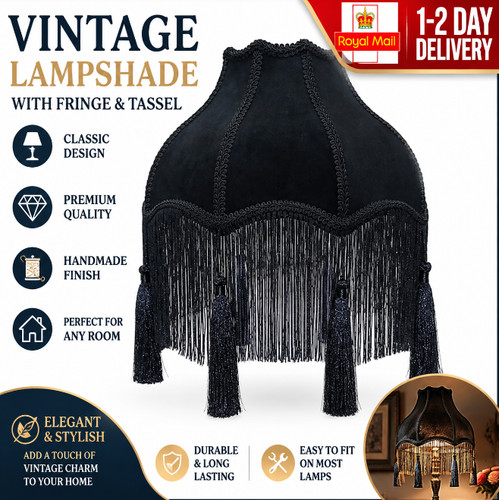 Velvet lamp shade bell - lamp,