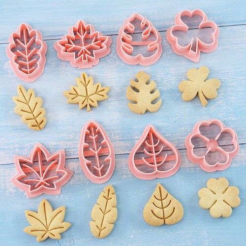 Pieces cute leaves cookie - cute,