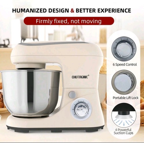 Beige stand mixer 1300w - stand,