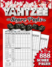 Yahtzee Score Pads: 888 Large