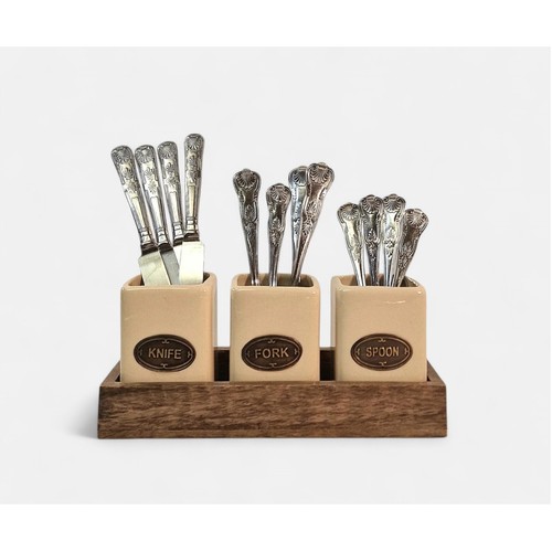 Knife fork spoon ceramic - fork, &