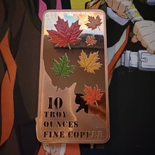 10oz Copper Maple Leaf Bar