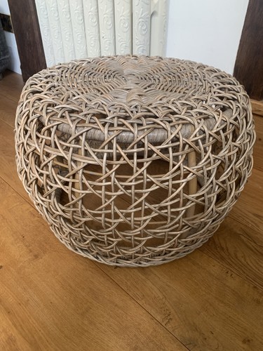 Rattan wicker footstool - /, /