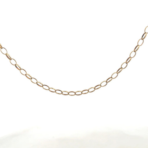 9ct yellow gold belcher - , chain
