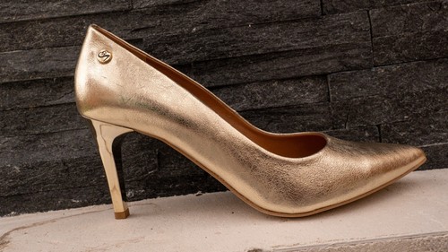 Nine west ladies gold heeled - ladies,