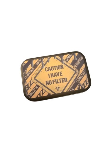 Tobacco tin 1oz hinged - tobacco,