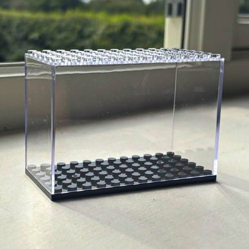 Lego clear display case with - clear,
