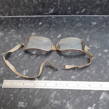 VINTAGE MOTORCYCLE GOGGLES FLYING PILOTS FOLDING  GOGGLES  DISPATCH  RIDER  