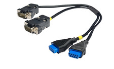 2 PORT AMIGA ATARI ST, SEGA JOYSTICK EXTENSION CABLE / PORT SAVER 9 PIN - 30 CM