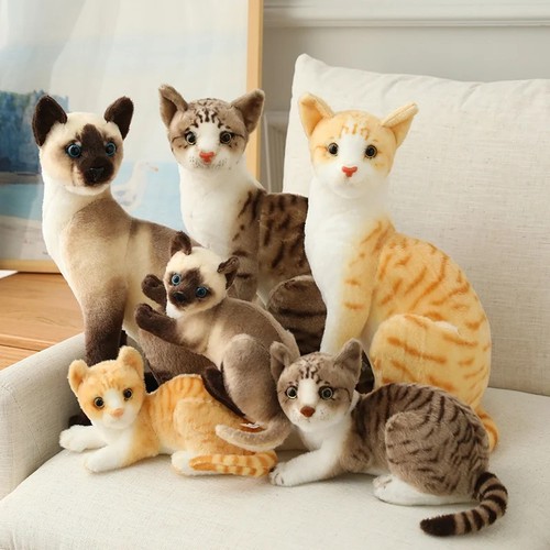 Lifelike siamese cat plush - siamese, toy