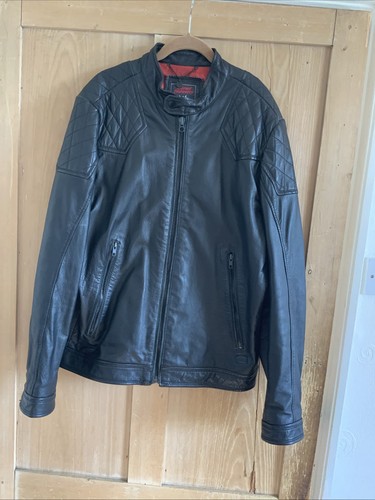Genuine black leather diesel - black,