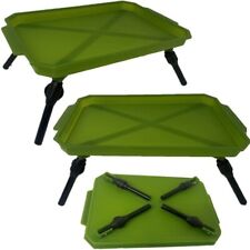 Lidsters Fishing Green Plastic Fishing Bivvy Bait Table Carp Coarse Tackle Light