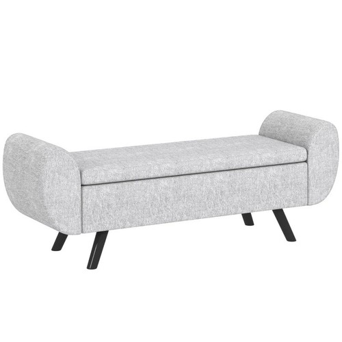 Homcom storage ottoman - homcom, with