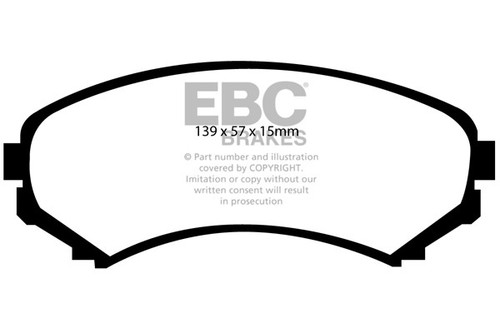 Ebc ultimax front - ultimax, pads