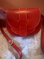 Penelope Chilvers ‘bell’ Red Leather Saddle Bag 