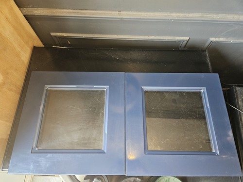 Ikea axsted glass door blue - axsted,