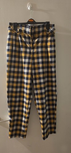 Topshop tara check twill - tara, crop