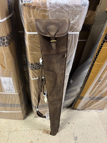 Devonshire leather gun slip - leather, up