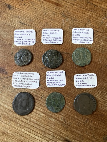 Magnentius roman coins - roman,