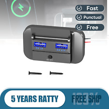 12v Dual USB Fast Charger Power Socket For campervan motorhome Caravan VW T5 T6