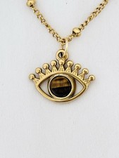 Waterproof necklace evil eye pendant 18K gold plated necklace new non tarnish