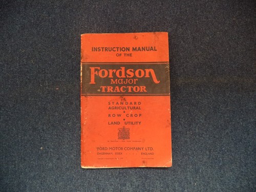 Fordson major e27n - e27n, operators