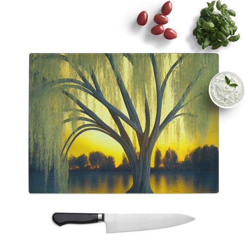 Dramatic weeping willow tree - willow,