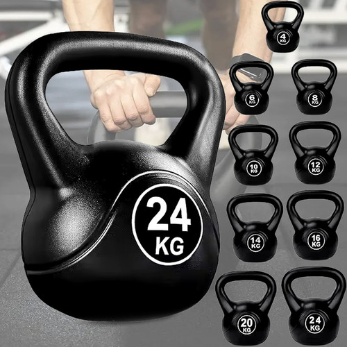 24kg vinyl kettlebell set - vinyl,