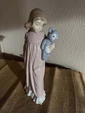 NAO Lladro Bianca & Her Bear