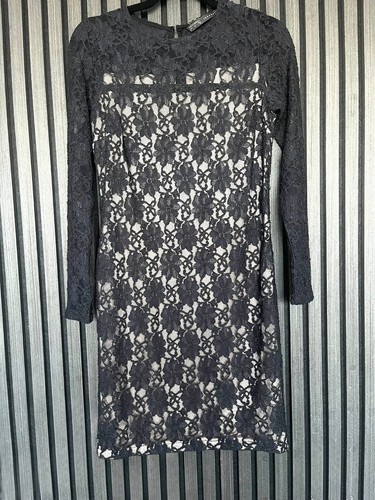 Zara basic black lace dress - zara,