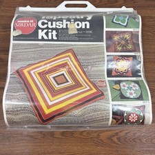 Mid Century Tapestry Cushion Kit - Floral Geometric - Rare - Sirdar