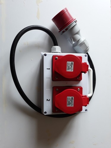 32amp phase plug to twin - 3-phase,