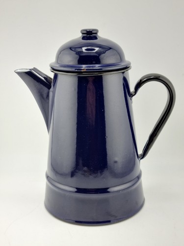 Vintage polish enamel teapot - polish,