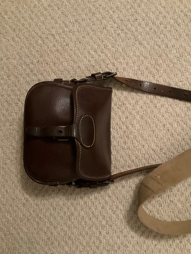 Cartridge leather bag - , small