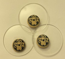 NEW 1 GLASS MINERAL WATCH POCKET 414 DIAMETER @ GLASS POCKET WATCH!