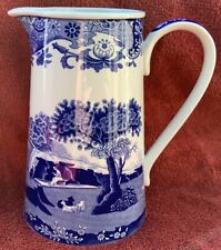 Spode Blue Italian Design Windsor Shape Large Pouring Jug 17.5cm High