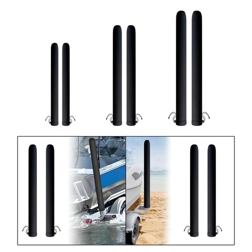 Boat trailer guide pole - trailer, cover