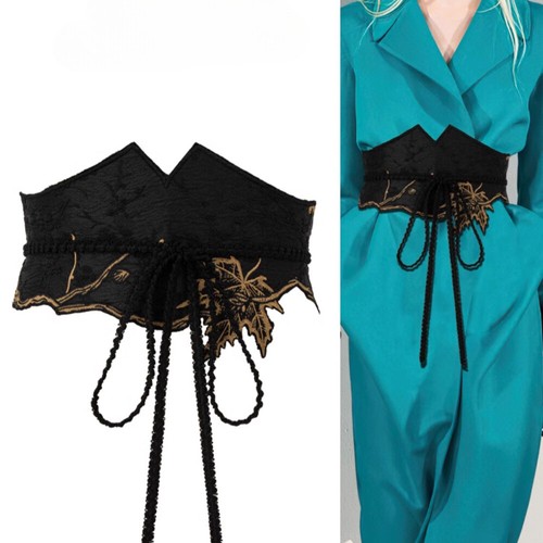 Lady embroidery obi - embroidery, belt