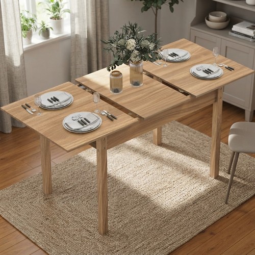 Wood extendable dining - extendable, table
