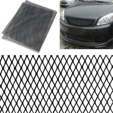 Black Mesh Grille Net Aluminum For Car Body Front Intake Bumper Fender Hood Vent