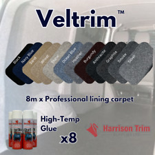 8 MTR VELTRIM SMOOTH VEHICLE LINING CARPET BOAT VAN MOTORHOME CAMPER +8  TRIMFIX