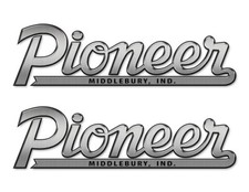 2 Pioneer Boat Stickers "3D Vinyl Replica" of original - 10" long