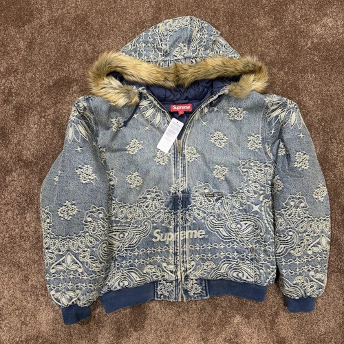 Supreme bandana jacquard denim - supreme,