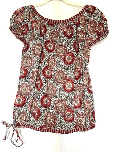 Anokhi tunic top medium red - anokhi,