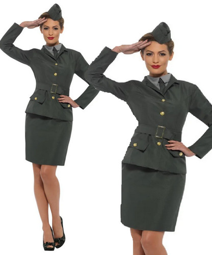 Army girl costume ladies - army,