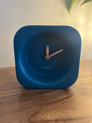 Karlsson blue desk clock - karlsson,