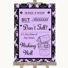 Lilac Damask Wishing Well